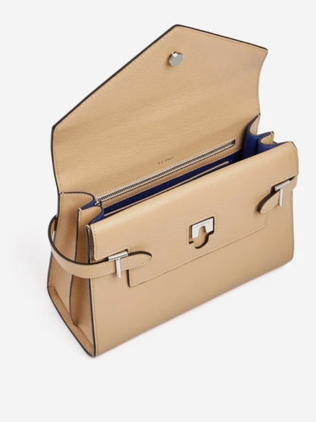 Le Tanneur 1898 Emilie Top Handle Satchel Desert Tan — image 3 of 8